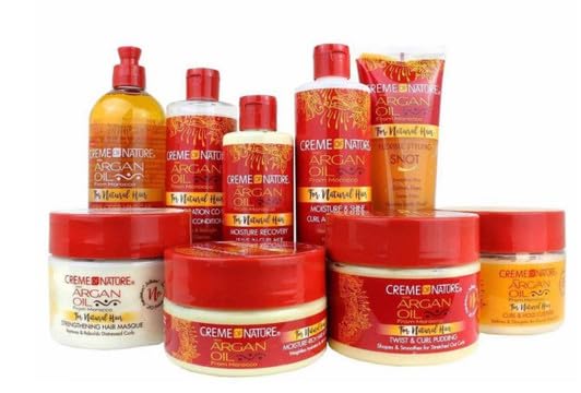 Argon Oil Strengthening Hair Masque by Creme of Nature, Argan Oil of Morocco, Helps Restore Dry Damaged Curls, 11.5 Fl Oz - Image 3