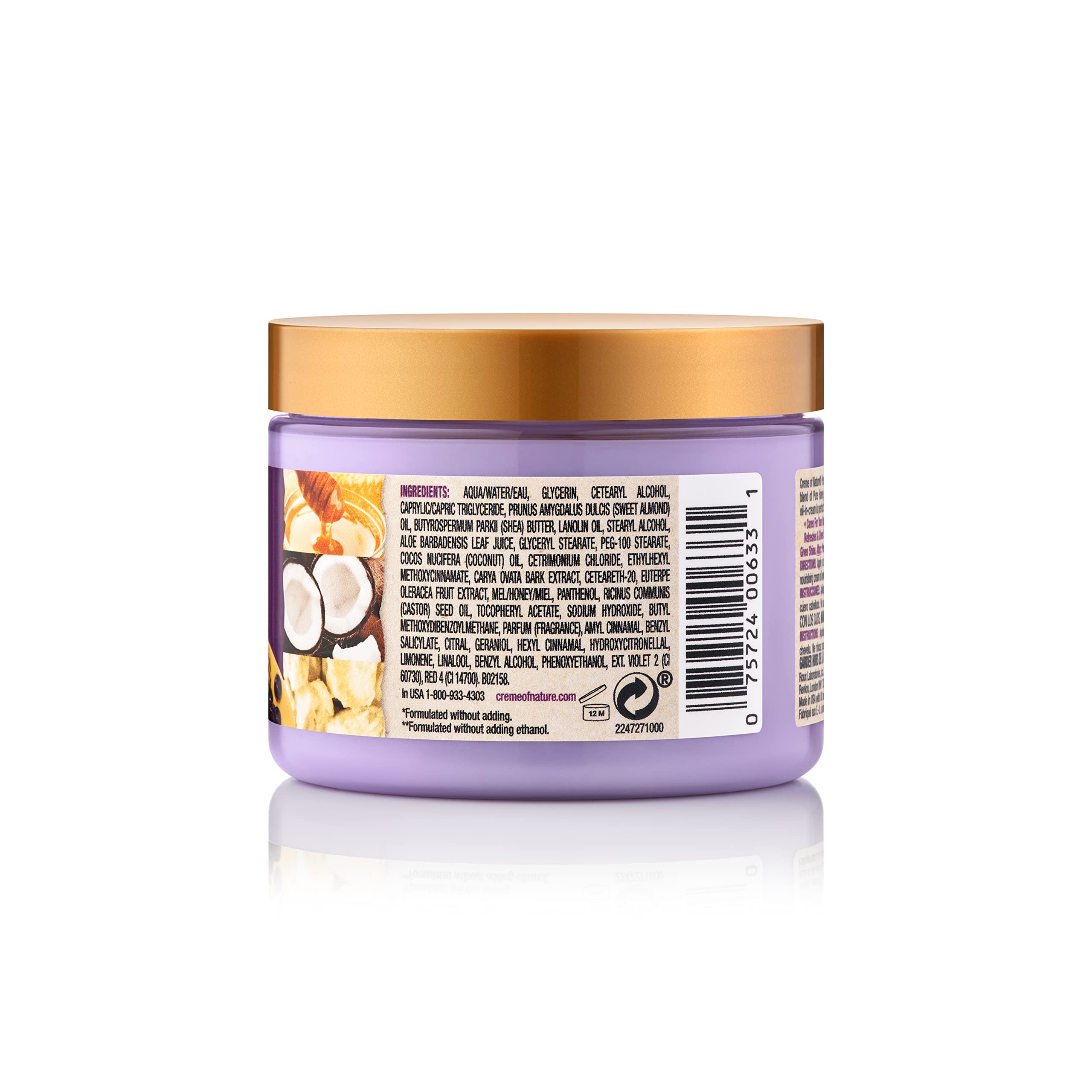 Creme of Nature, Acai Hair Cream, Honey and Acai Collection, 4.7 Oz - Image 3