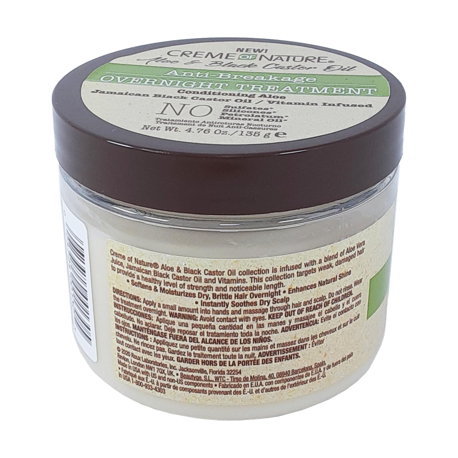 Creme of Nature, Anti-Breakage Overnight Treatment, With Aloe Vera Juice, Jamaican Black Castor Oil, 4.76 Oz - Image 3