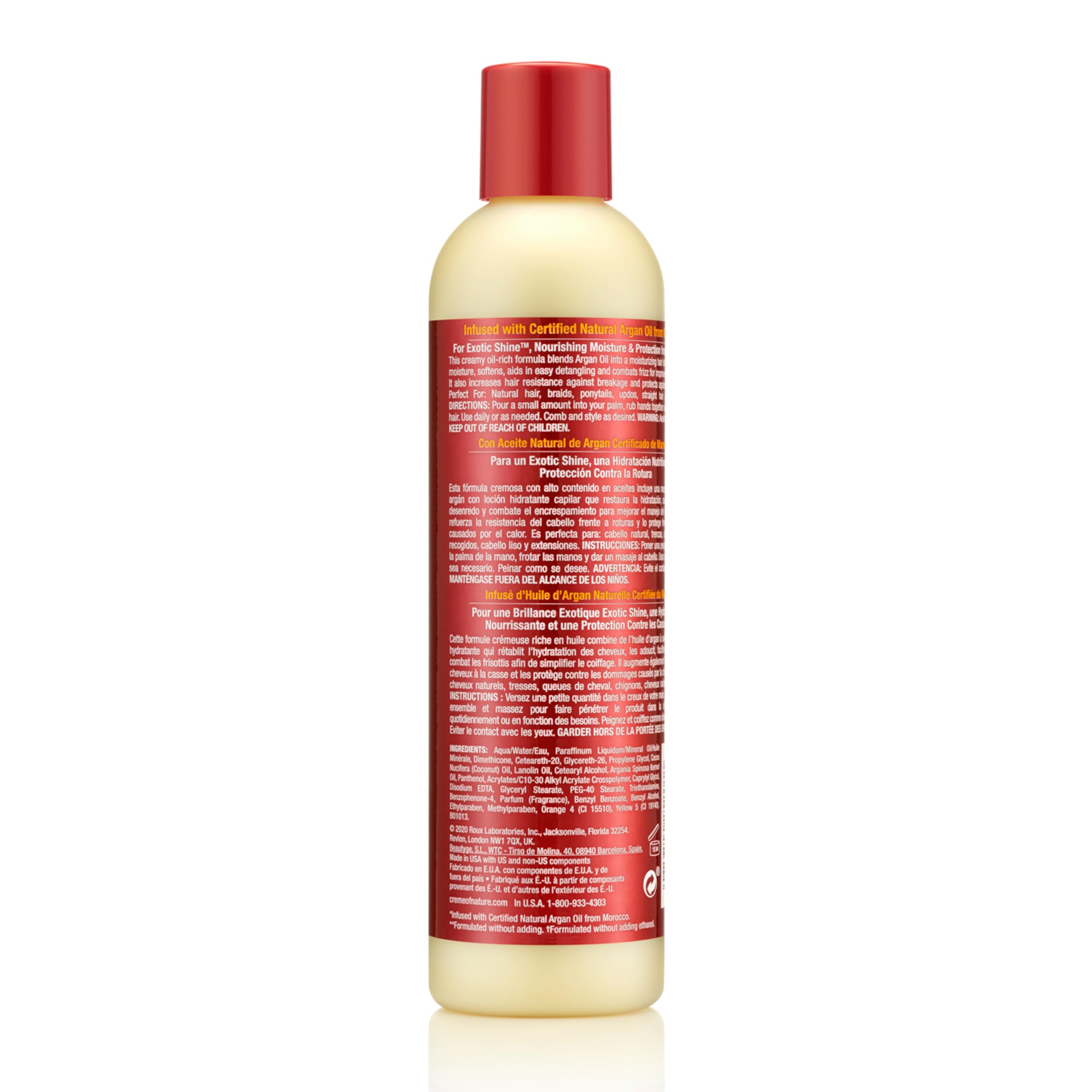 Creme of Nature Argan Oil from Morocco Creamy Oil Moisturizing Hair Lotion, Restores Moisture, Softness, Controls Frizz & Breakage, 8.45 fl oz - Image 3