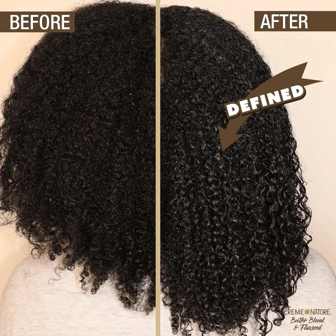 Creme of Nature Double Duty Detangle and Slip Shampoo with Butter Blend, Flaxseed and Argan Oil, Moisture-Rich Elongating Cleanser for Natural, Curly and Textured Hair, 12 oz - Image 6