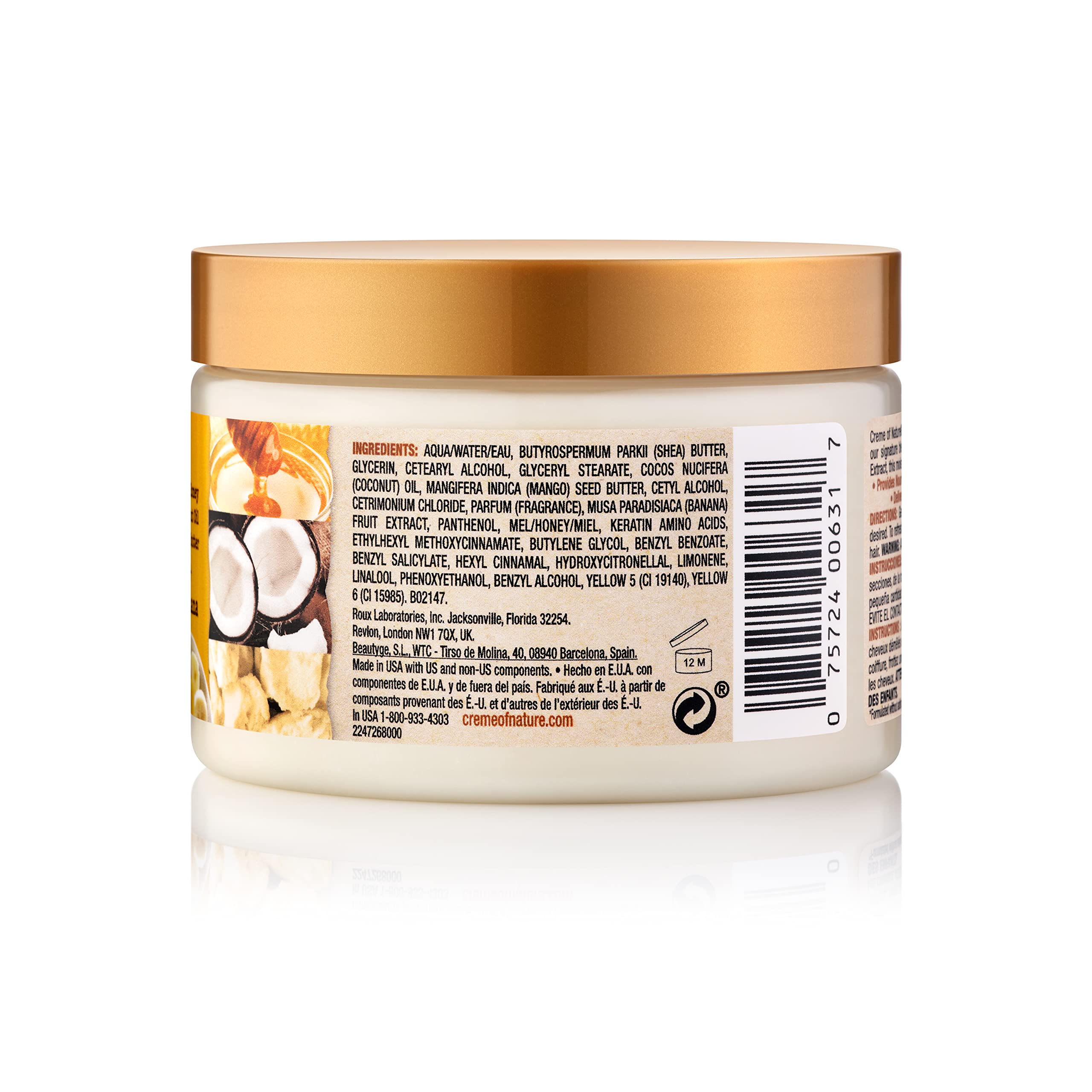 Creme of Nature, Curl Pudding, Pure Honey and Banana Collection, For Over Processed Damages Hair, 4.7 Fl Oz - Image 3