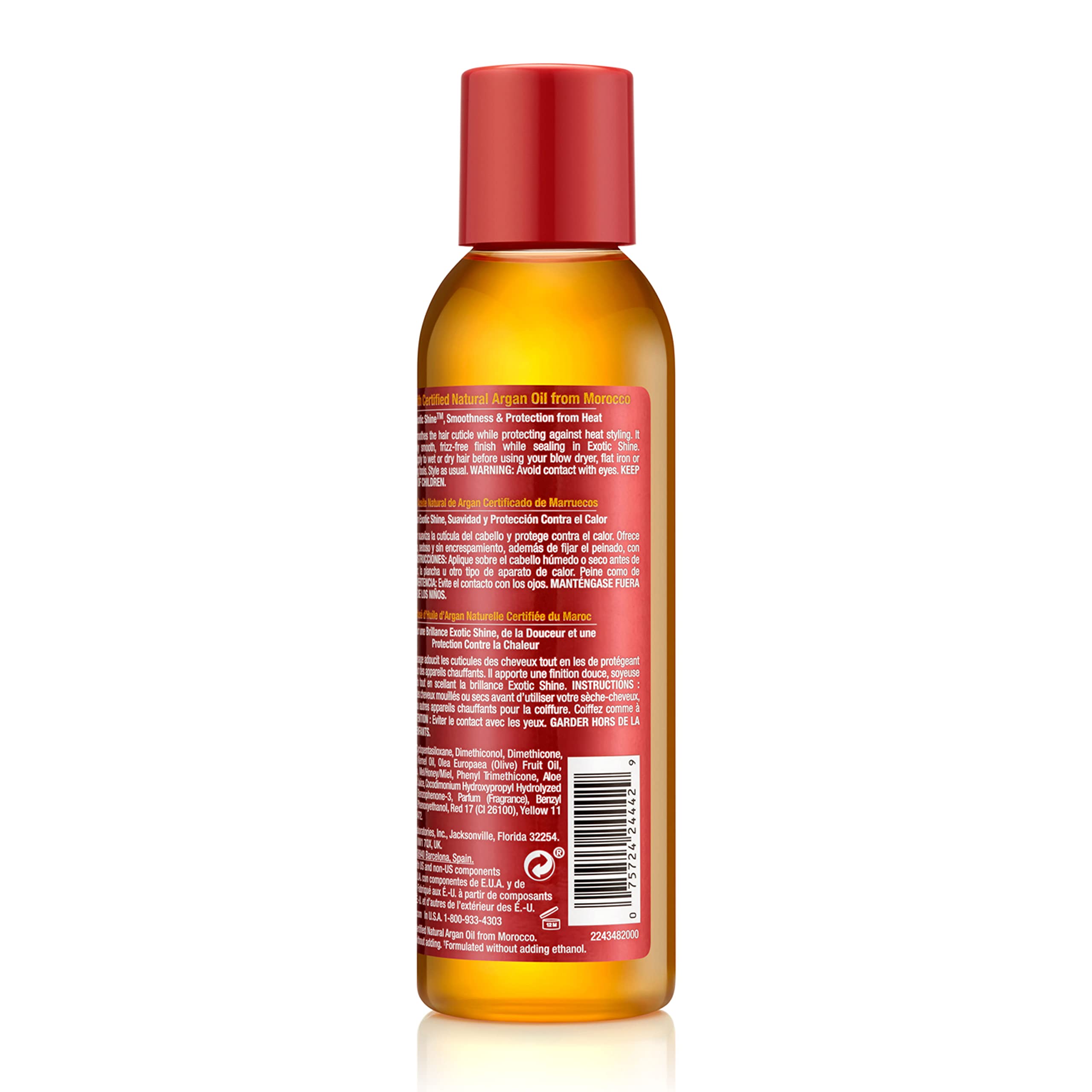 Creme of Nature Heat Protector Smooth & Shine Polisher, Seals Shine, Smooths Hair, Protects Up to 450°F, Infused with Argan Oil, 4 fl oz - Image 9