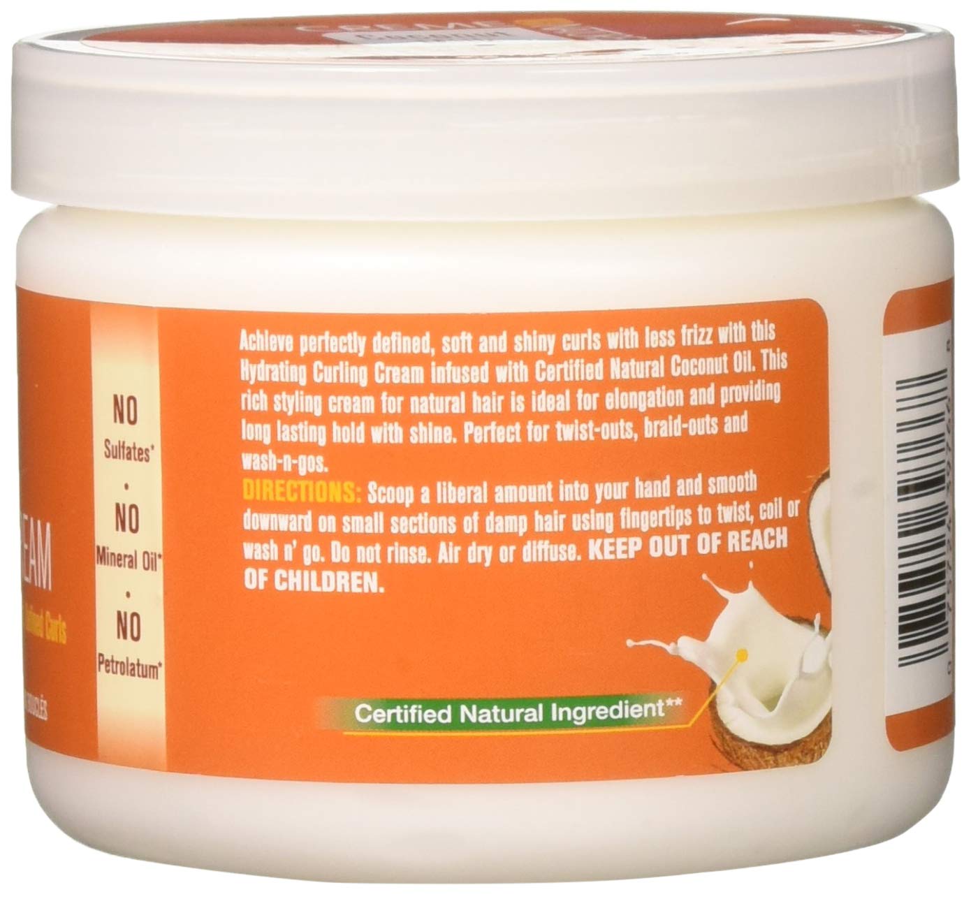 Creme of Nature Hydrating Curling Cream, Coconut Milk Detangling and Conditioning Formula for Normal Hair, 11.5 Oz - Image 3