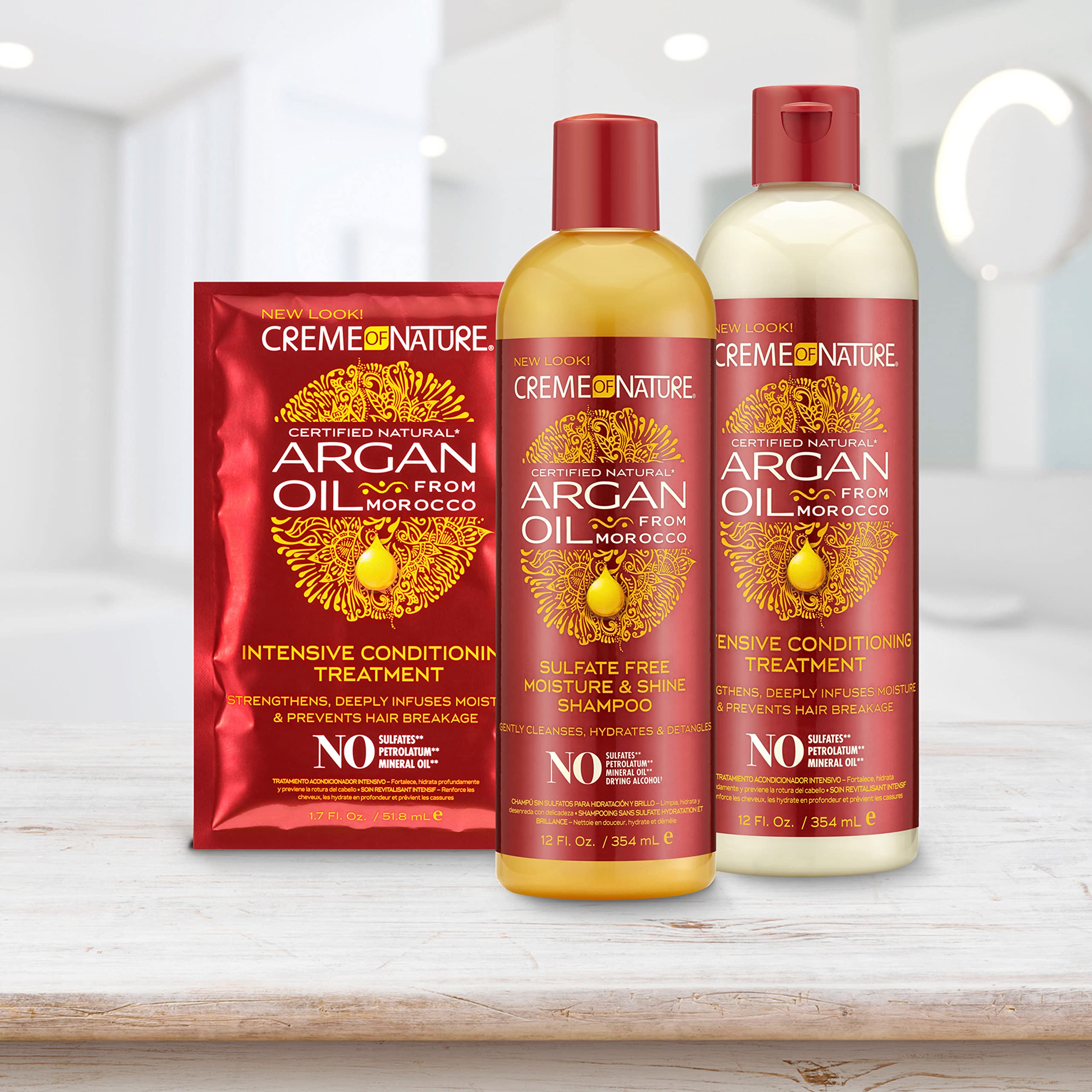 Creme of Nature Intensive Conditioning Treatment, Strengthens & Deeply Infuses Moisture, Prevents Breakage, Infused with 100% Organic Argan Oil, 12 oz - Image 11