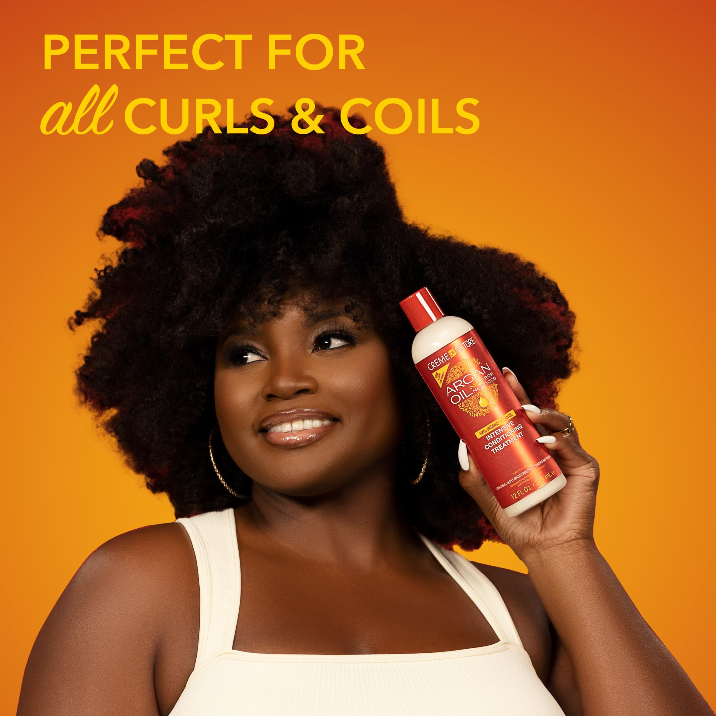 Creme of Nature Intensive Conditioning Treatment, Strengthens & Deeply Infuses Moisture, Prevents Breakage, Infused with 100% Organic Argan Oil, 12 oz - Image 4