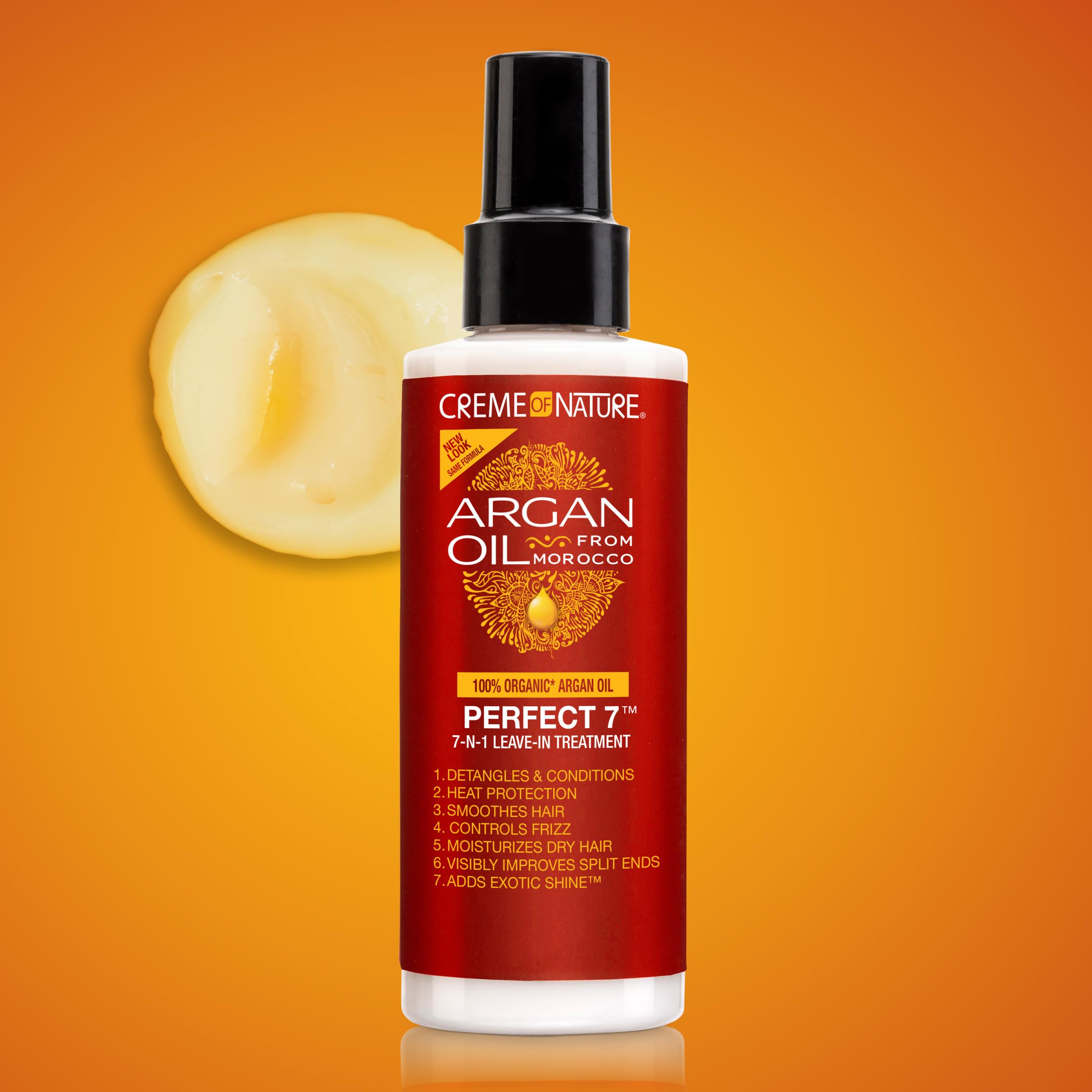 Creme of Nature Perfect 7™ Leave-In Treatment, 7-in-1 Spray For Frizz-Control, Protects From Heat and Detangles, Infused with Argan Oil, 5.1 fl oz - Image 8