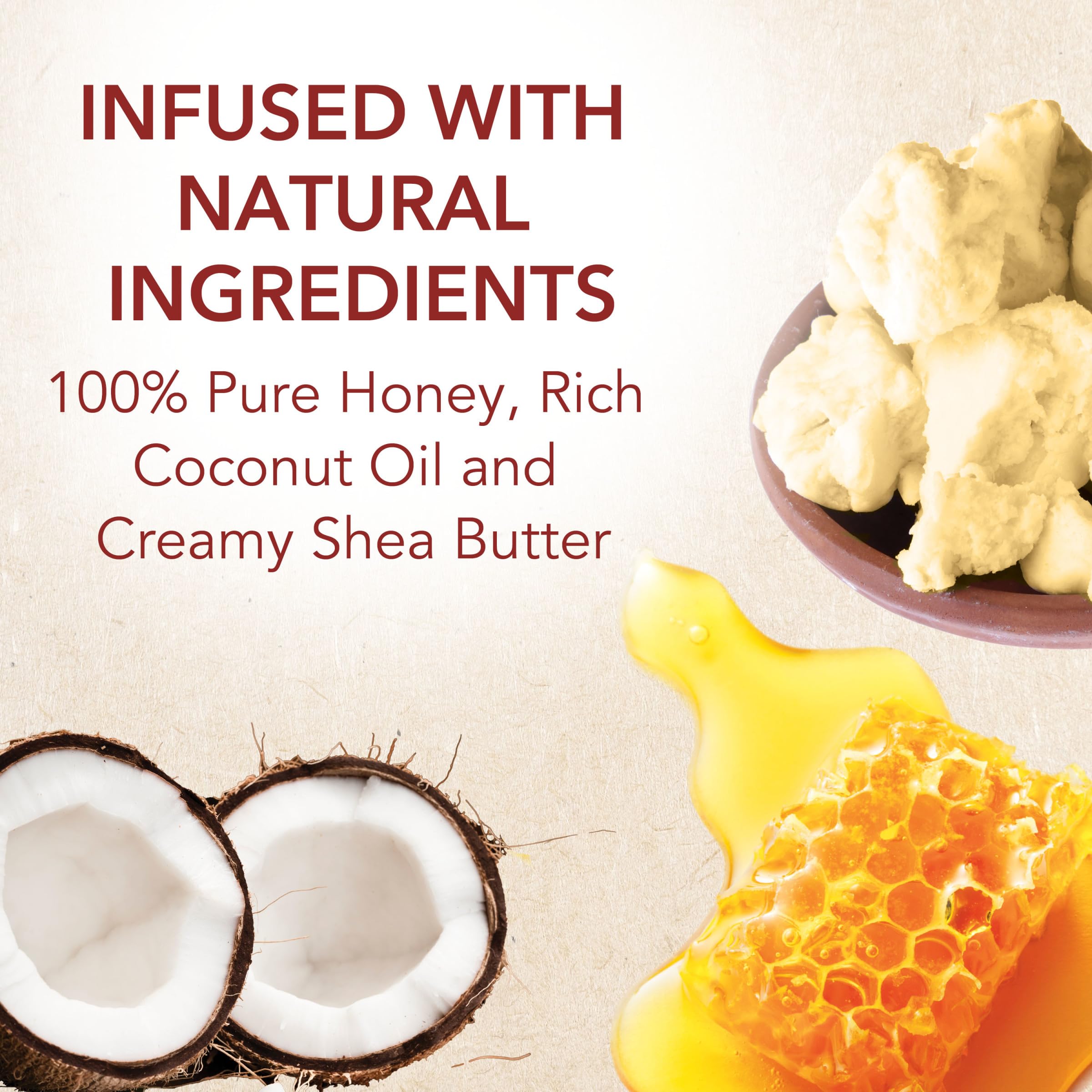 Creme of Nature Pure Honey Define Moisture Whip Twisting Cream, Defines & Elongates Curls, Long-Lasting Hold Without Crunch, With Coconut Oil & Shea Butter, 11.5 oz - Image 4