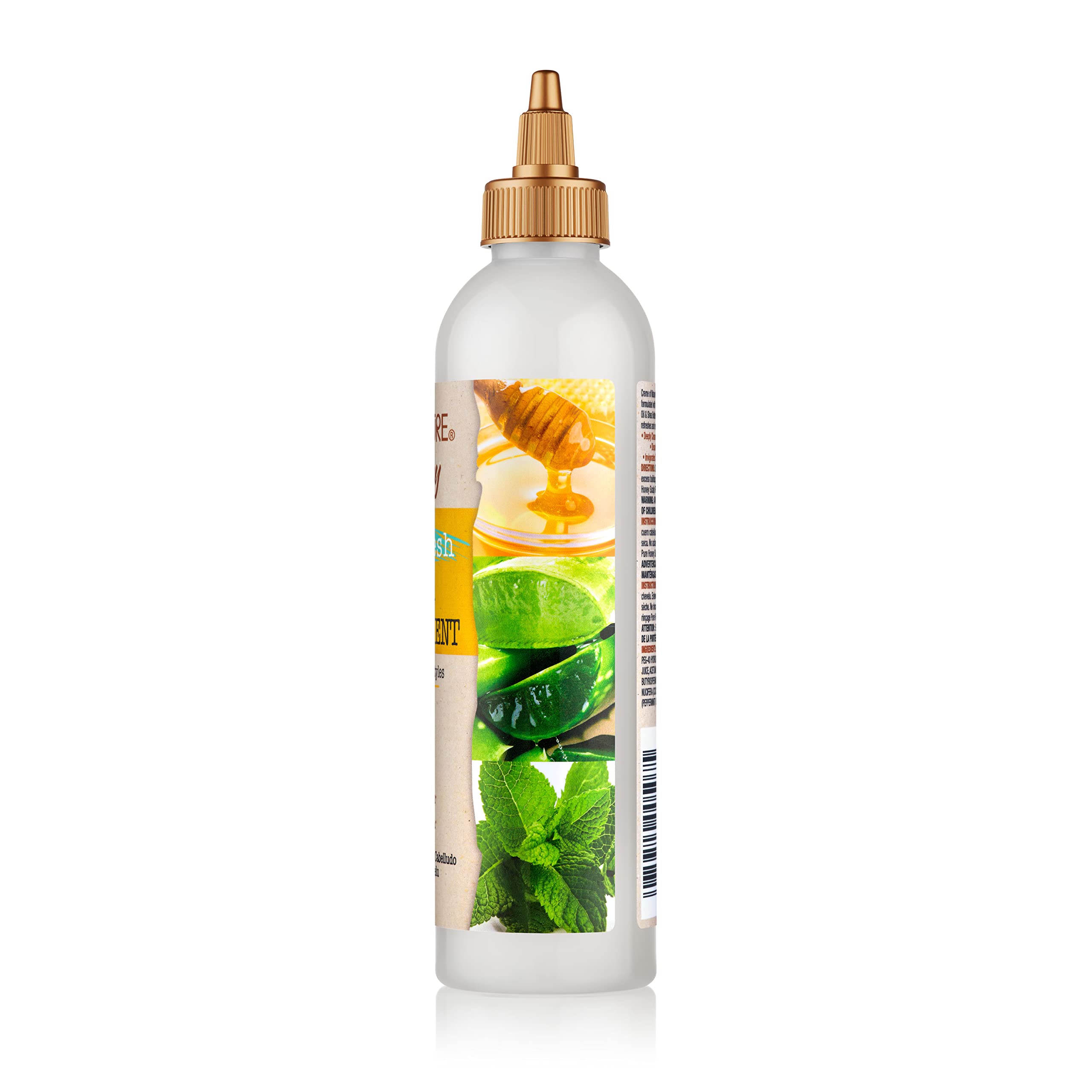 Creme of Nature Pure Honey Scalp Refresh Cleansing Scalp Treatment, No-Rinse Formula with Aloe, Mint & Honey, Dissolves Buildup & Refreshes Scalp, 8 oz - Image 3