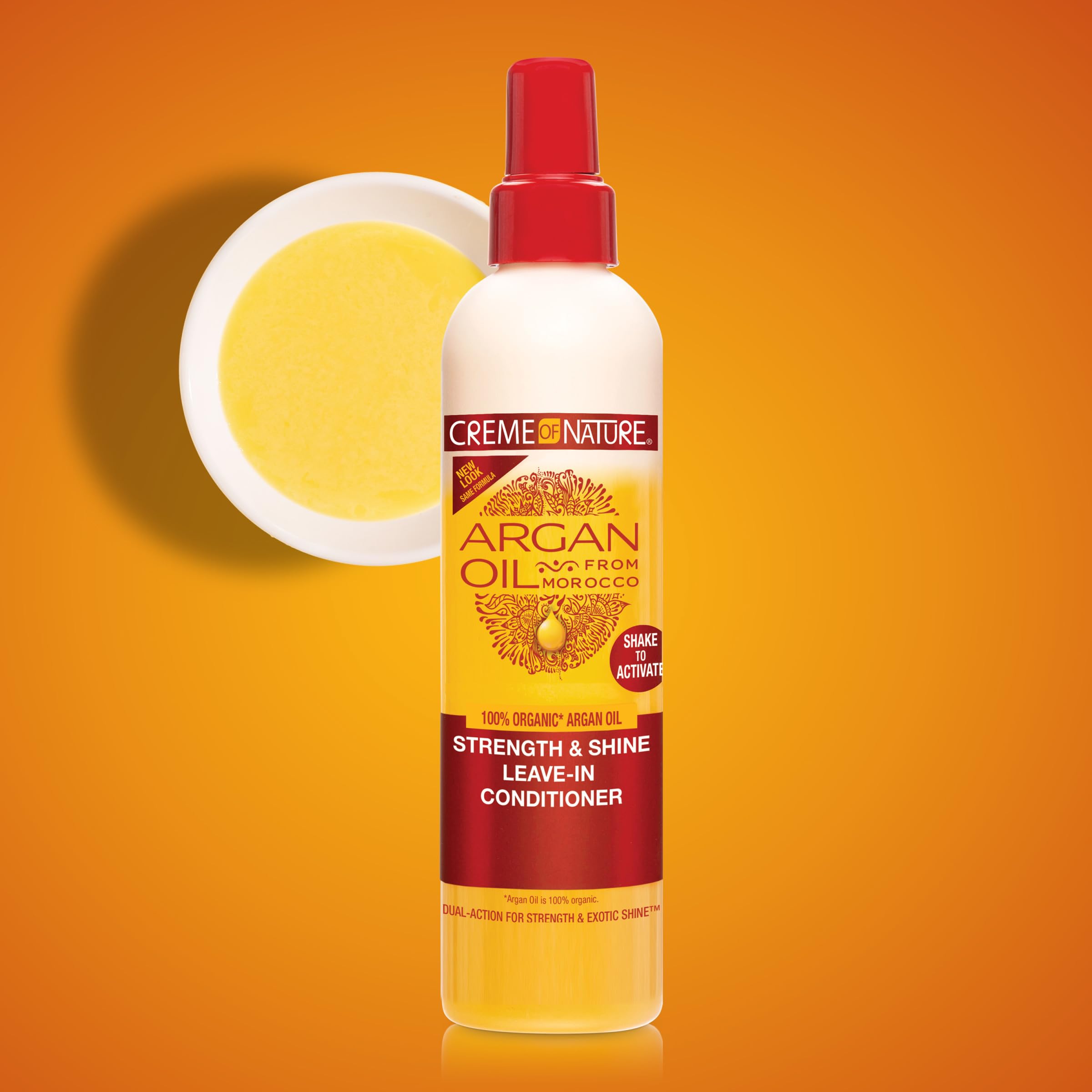 Creme of Nature Strength & Shine Leave-In Conditioner, Dual-Action Moisture & Protection, Infused with 100% Organic Argan Oil from Morocco, 8.45 fl oz - Image 8